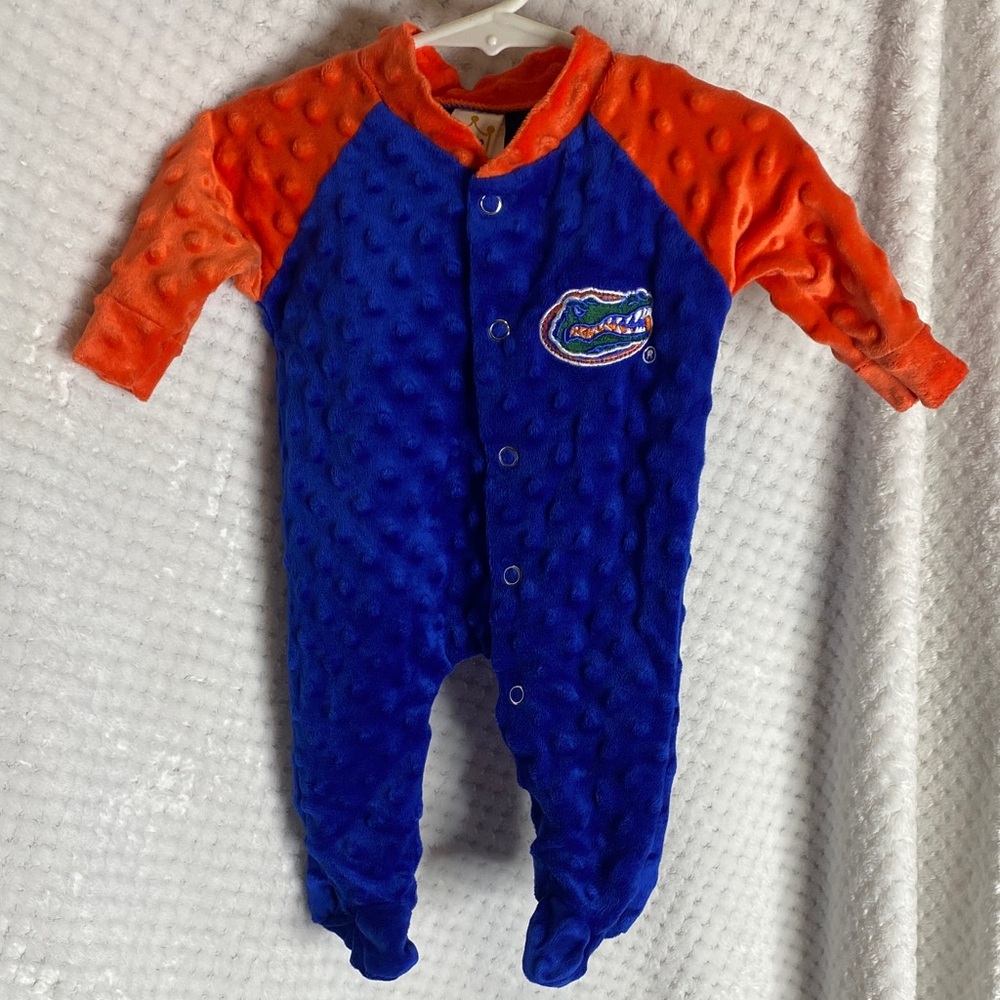 Little King Florida Gators Blue and Orange One Piece outfit